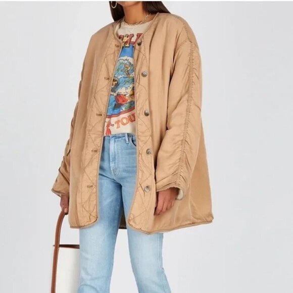 Free People Jackets & Blazers - Free People Reversible Ivy Jacket Coat Shearling Oversized Slouchy Fall Winter